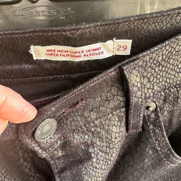 Levi’s premium mile high super skinny super filiforme altitude jeans - Picture 3 of 8